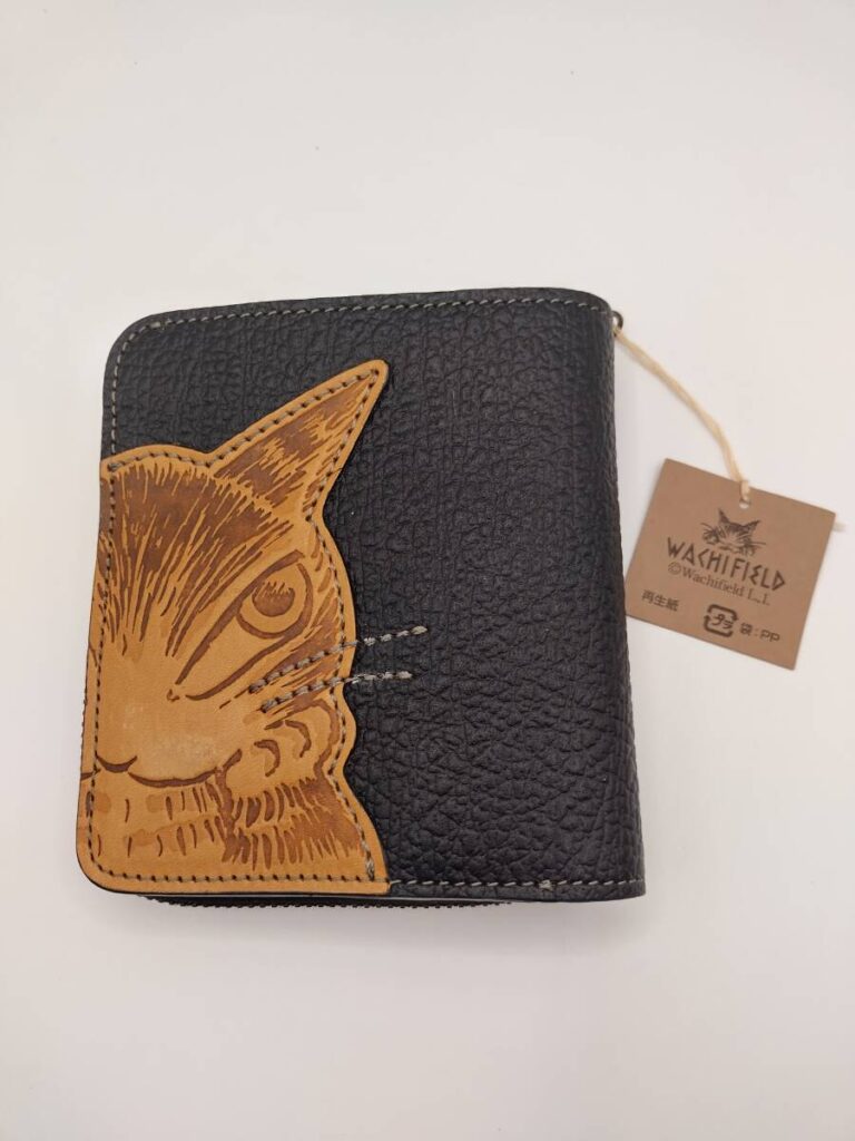 【新品・タグ付】  
わちふぃーるど 猫のダヤン  
本革 
